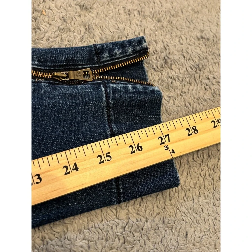 Rock & Republic Jeans Womens 10M Blue Kashmere Ankle Zipper Stretch Slim Skinny